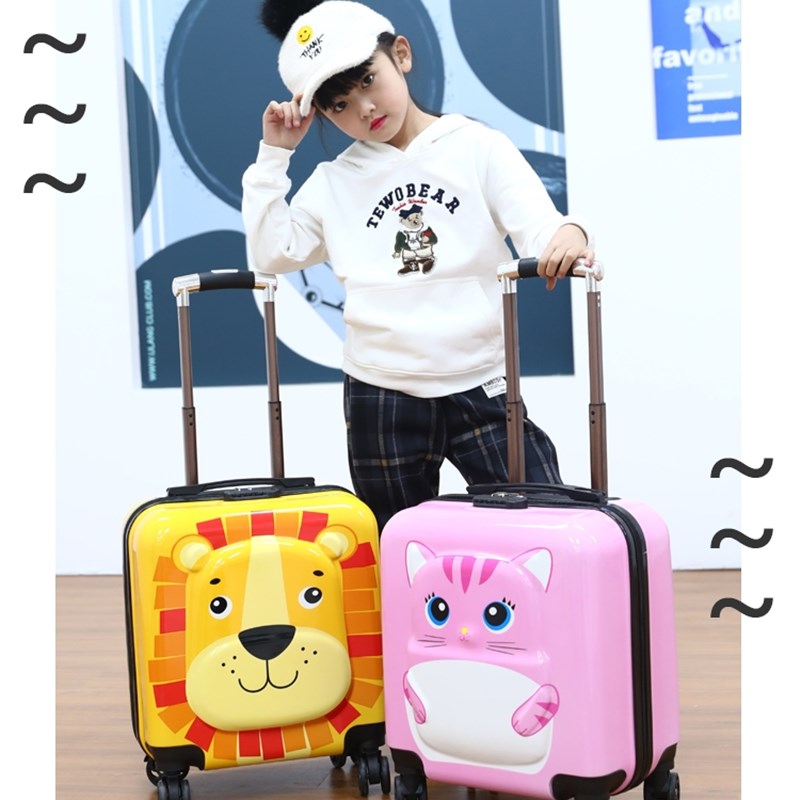 极速不莱玫儿童拉杆l箱定制卡通18寸旅行箱学生行李箱20寸万向轮