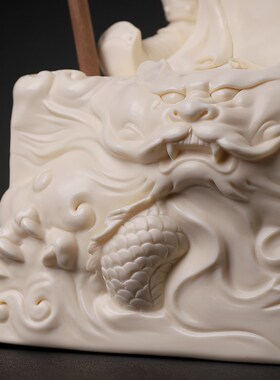 新品立龙关公陶瓷m立刀关二爷像武财神佛像关羽大师林建平摆件