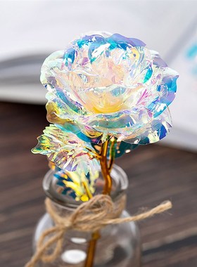 极速Stunning Eternal Rose Colorful Galaxy Artificial FZlower