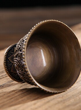 新品黄铜高脚掐丝尼泊尔工艺供杯贡水碗净水杯供碗八供.养家用供