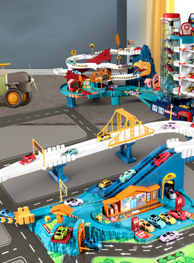 极速Electric Rail Car Dinoswaur Building Parking Lot Adventu