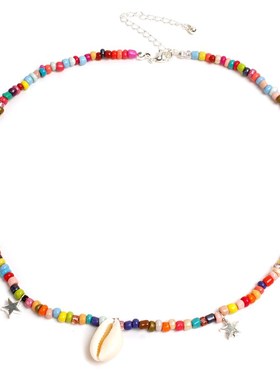 极速Shell necklace, clavicle chain, fashionable color l.ady