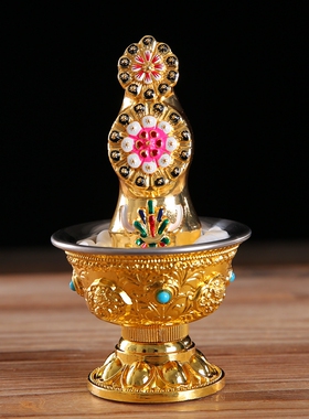 新品博福八供套装组合八吉祥高脚B供水杯家用供奉朵玛食子海螺香