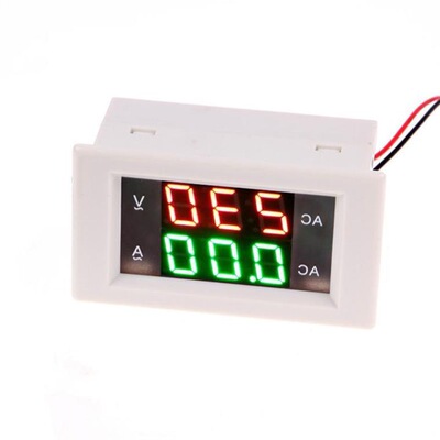 极速Voltmdeter Ammeter DC 0-300V 20A Panel Amp Volt Current