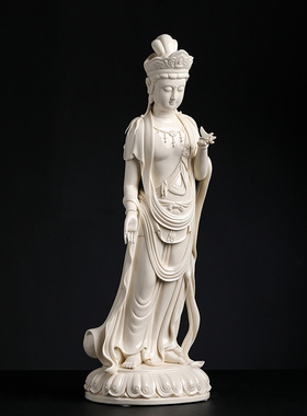 新品东方三圣日光月光菩萨像佛A像供奉家用药师佛陶瓷摆件仿古瓷