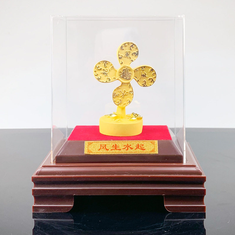 极速新款上市 绒沙金风生水起风车摆I件创意招财家居商务礼品,家居饰品,桌面摆件,淘宝优惠券,粉丝福利购,淘宝优惠卷