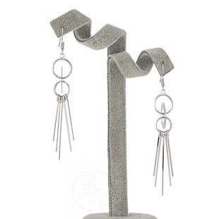 temperavment Retro geometric copper Ear 极速 Tassel Womens