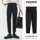 男休闲薄款 裤 那不勒斯直筒小西裤 商务高腰意式 夏季 巴黎扣长裤 西装