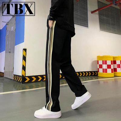 运动裤男士春秋款2025新款男裤宽松直筒卫裤男款休闲裤子冬季加绒