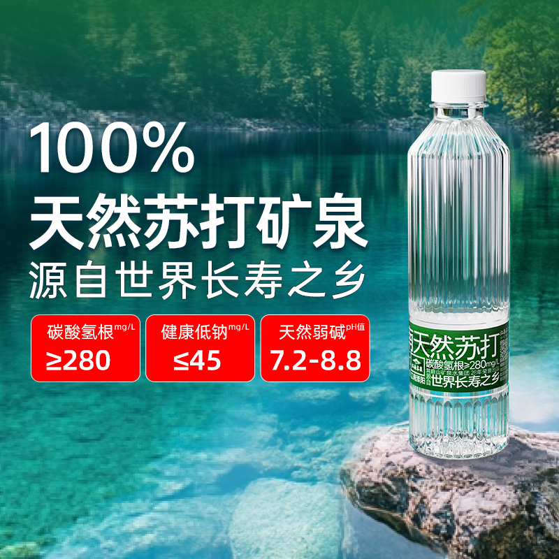 天然苏打矿泉水450ml*24瓶