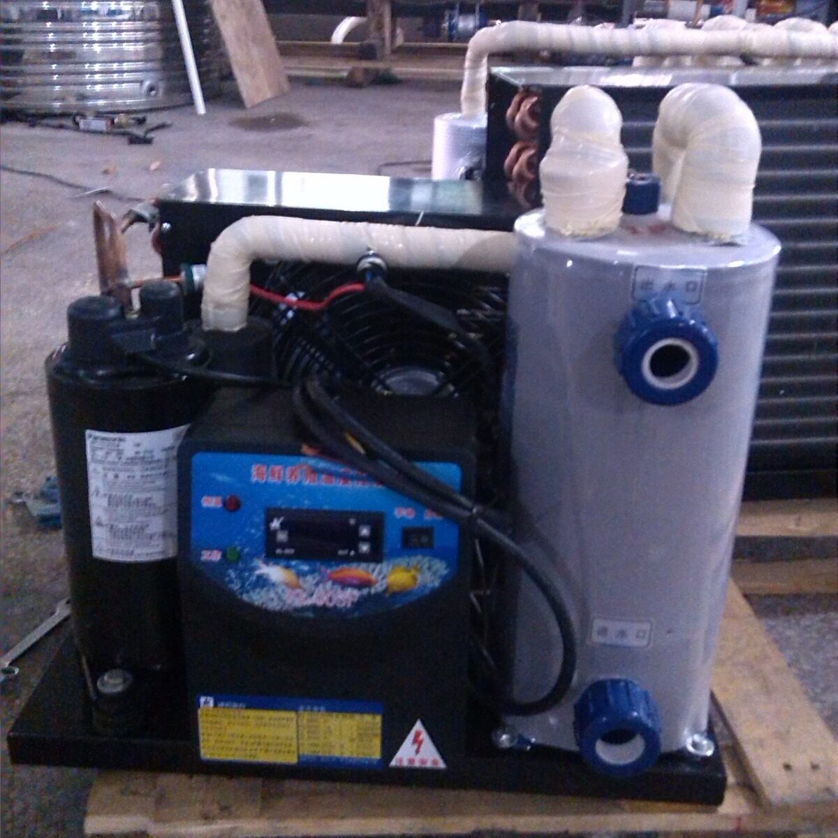 1HP(一匹)鱼池冷水机、海鲜槽制冷机