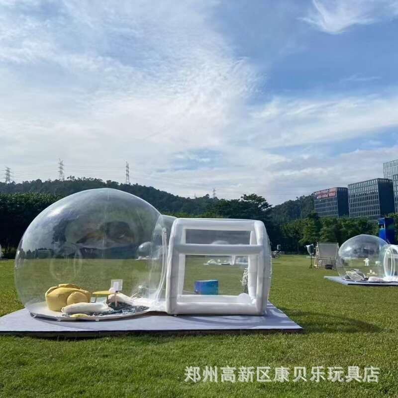 网红充气泡泡屋充气派对商场活动户外露营透明圆顶展示星空房帐篷