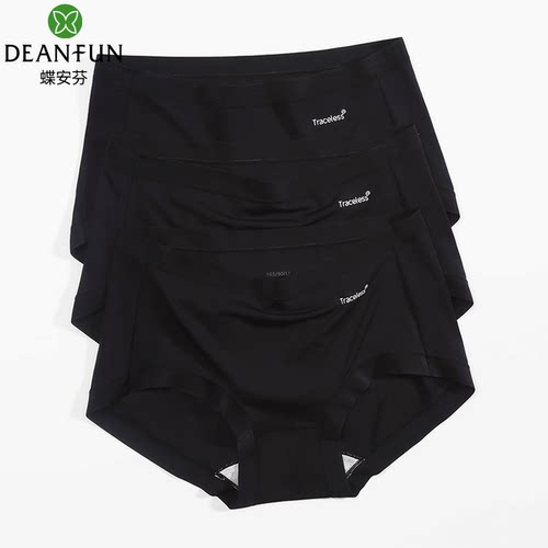蝶安芬黑色女式内裤莫代尔