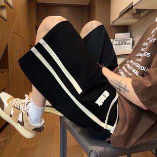 潮牌美式 工装 五分裤 夏季 宽松休闲运动中裤 男装 子大码 宽松短裤