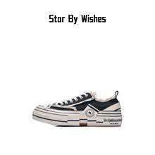 Star By Wishes贴贴鞋经典低帮乞丐鞋厚底增高帆布鞋情侣硫化板鞋