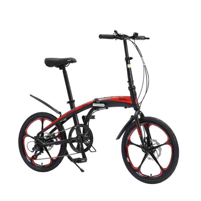 极速20寸折叠自l行车男女式成人小轮变速单车超轻便携前后双碟刹