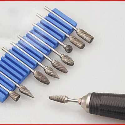 极速厂促235柄钨钢旋转t挫雕刻刀头钨钢合金磨头核雕木雕去皮打磨