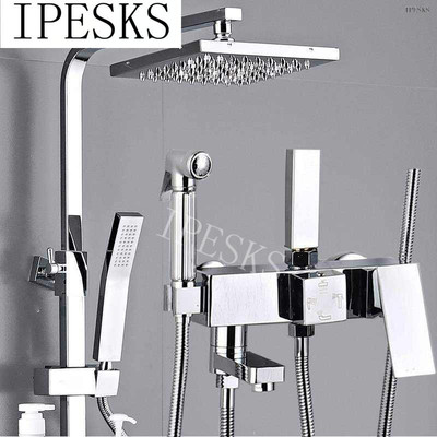 极速showere set household copper shower head bathroom faucet