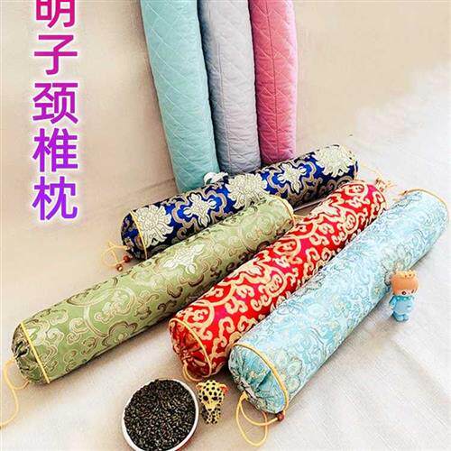 极速决明子枕头全j填充颈椎枕硬圆柱形牵引矫正修复枕芯理疗护颈