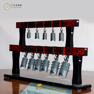极速定制曾侯乙编钟摆件s工艺品仿古乐器可演奏装饰摆台小型编钟