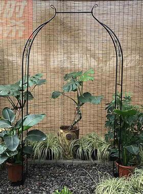 极速庭铁艺葡萄铁架球兰线莲月TQM季拱K门花架爬藤架子拱形攀爬植