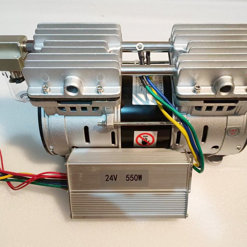 极速新可携式小型直流空压机低噪静音无油打气机真空U压缩压头12V