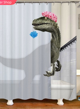 极速Funny Shower Curtains Bathroom Curtain With HUooks Decor