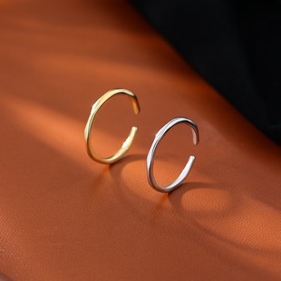 极速食指2022戒指女设计小众A戒指女时尚 开口戒指女ins潮 个性