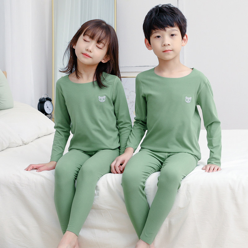 极速无痕儿童保暖内衣男童女童秋冬季打底睡衣P女孩中大童秋衣卫