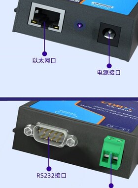 极速厂家双串口通讯伺服器485转乙太网ModbusM网关网路接口TCPIP