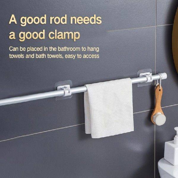 极速2/4pc Nail-Free Adjustable Curtain Rod Holder VClamp Hoo,宠物/宠物食品及用品,鸟窝,淘宝优惠券,粉丝福利购,淘宝优惠卷