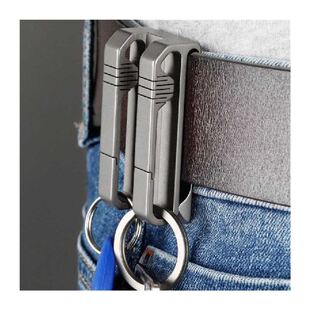 极速Hot Titanium Alloy Clip-On CarabineLr Double Clip Belt