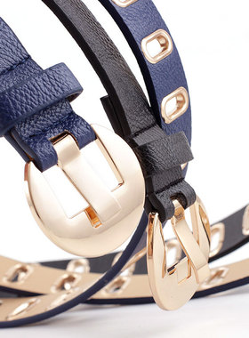极速Alloy women Belts Chain luxury LeJather Pin Buckle 腰带
