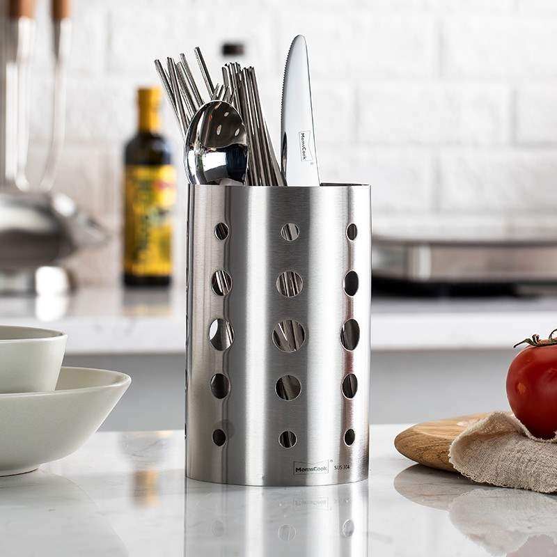 极速慕厨(Momscook) 304不锈钢筷子筒 餐具筒 T筷子笼架 筷筒 收,家装主材,置物架,淘宝优惠券,粉丝福利购,淘宝优惠卷