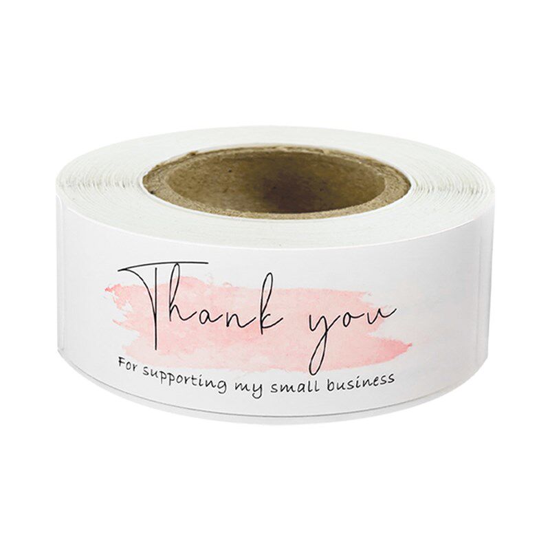 极速120 Pcs/Roll Pink thank You for Your ROrder Stick