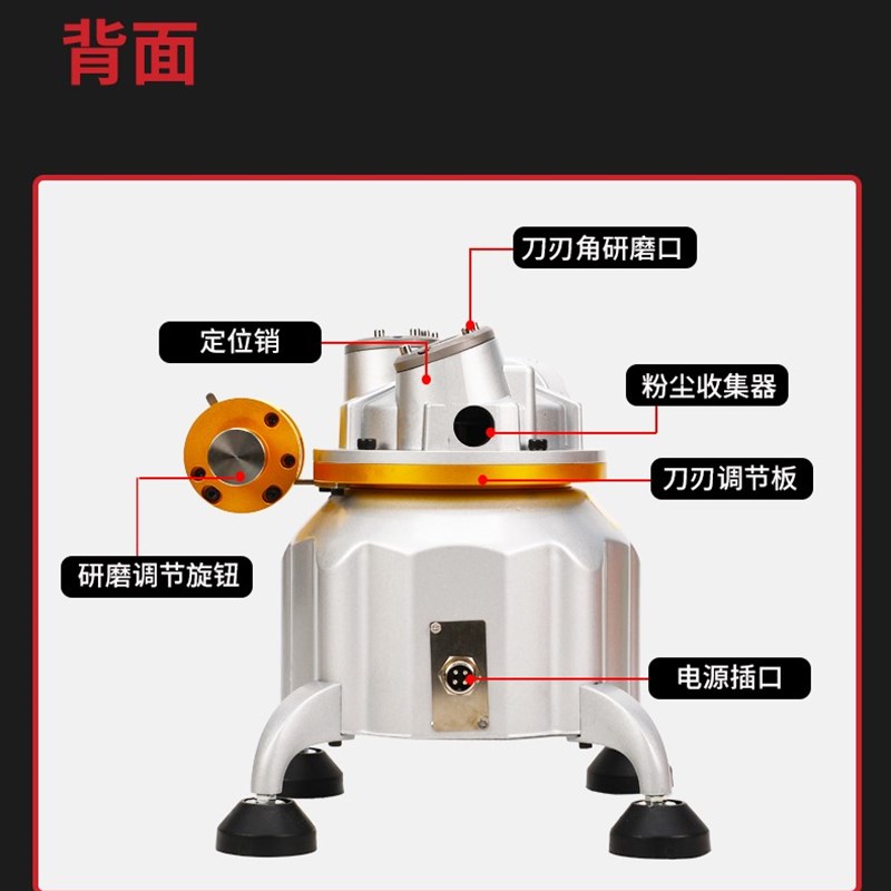 自动铣刀研磨机钨钢端铣刀高精度C磨刀机平铣刀傻瓜式研磨机磨刃
