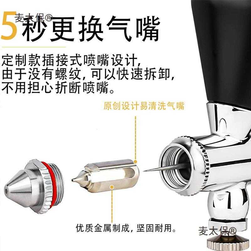 hd-180双动喷笔上色类彩绘气泵套装130美工迷你喷枪油漆高麦太保