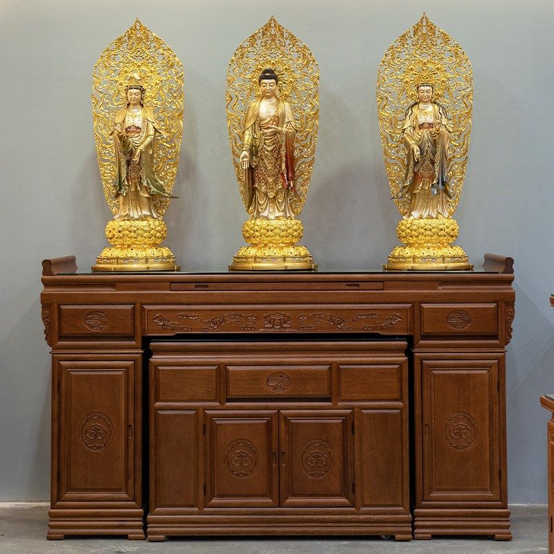 极速金花梨全g实木供桌佛台家用佛堂神台新中式黑胡桃香火桌贡佛