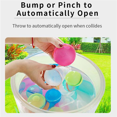极速Magbnetic Reusable Water Balloons Refillable Water Ballo