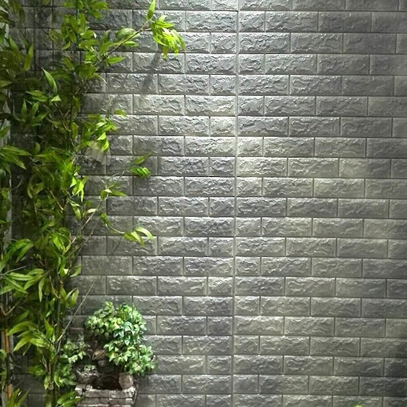 极速自粘防水电视背n景墙砖纹壁纸3d立体壁贴客厅壁纸贴画卧室装