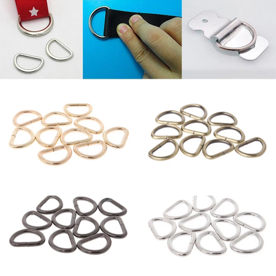 极速10Pcs/lot 13/16/20/s25mm D Rings Strap Buckle Inner Widt
