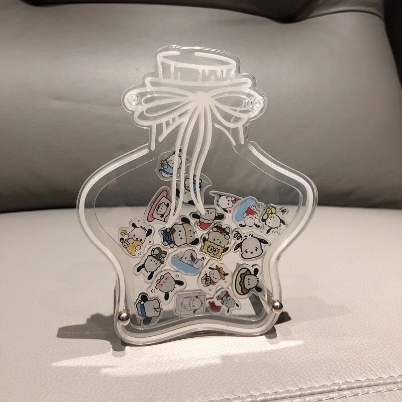 许愿瓶星形瓶子透明亚克力相框生日礼物桌面摆件diyS摇摇乐片片2c