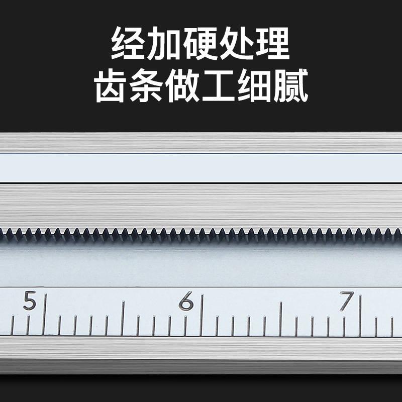 极速桂林桂量带表卡尺0-150-200mm不K锈钢游标高精度代表工业油表
