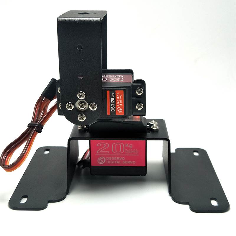 极速二自由度舵机云台支架机器v人机械臂平台底座mg996r舵机固定