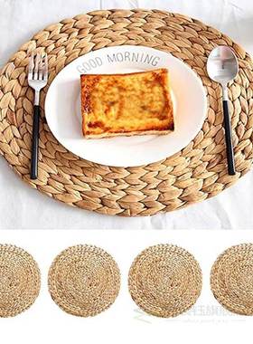 极速Natural Rattan Round Coasters, Handmade OInsulating Plac
