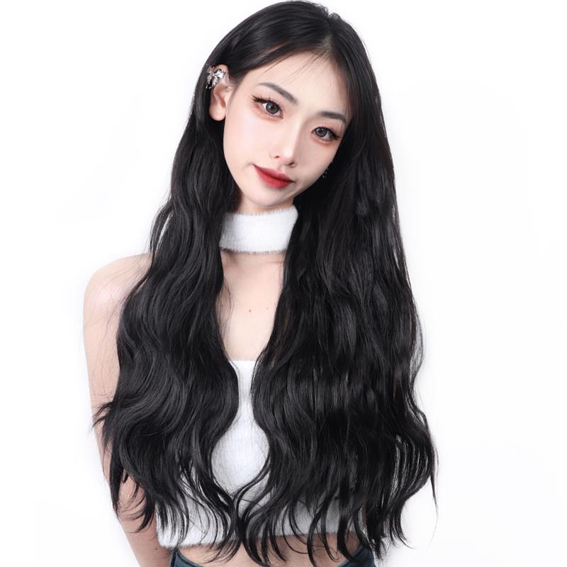 极速爱菲尔水波纹m假发片一片式假发女长发V型卷发片接发片蓬松