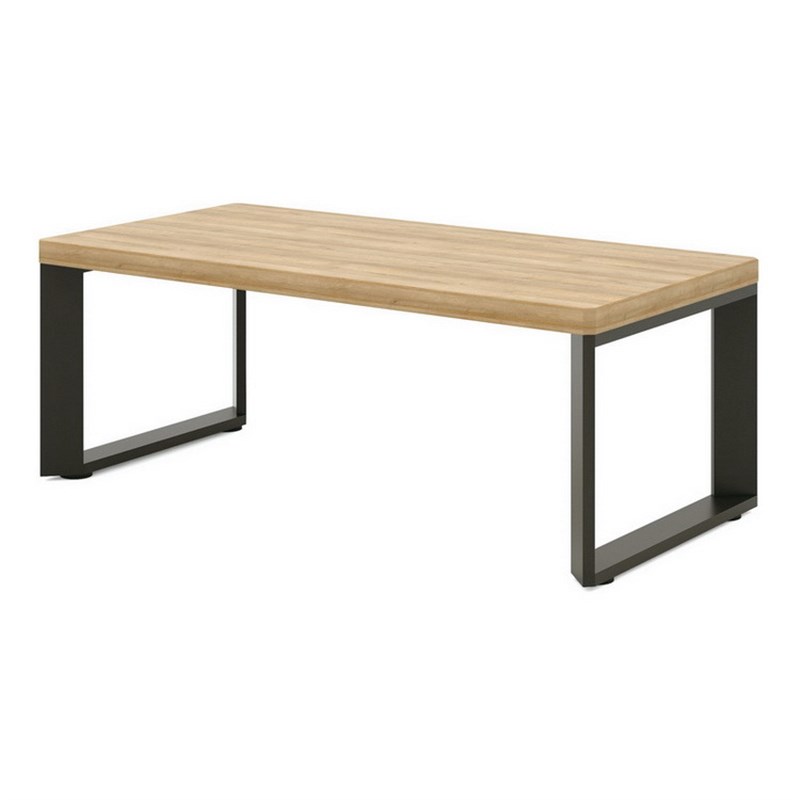 极速简约现e代木质板式长几钢架铁艺小户型办公室长方形家用茶几