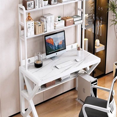 极速Desk and booksnhelf The computer table desk household Ta