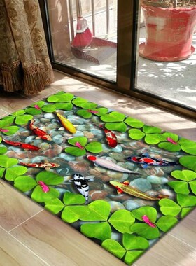 极速3d floor mat bathroom absorbent mat non-slip Wrug 3d脚垫