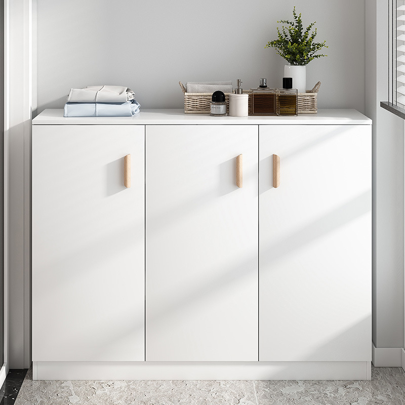 极速阳台收纳柜家用进门口大容量加D深鞋柜简约现代飘窗柜室外储